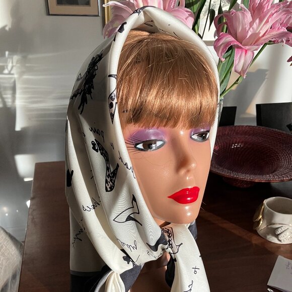 Silk 'Shoe' Scarf - Picture 1 of 5